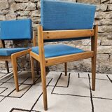 Paire de chaises fauteuils scandinave vintage 1970
