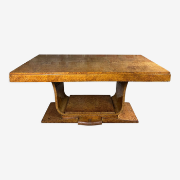 Table or desk with extensions on foot lyre Art Deco period
