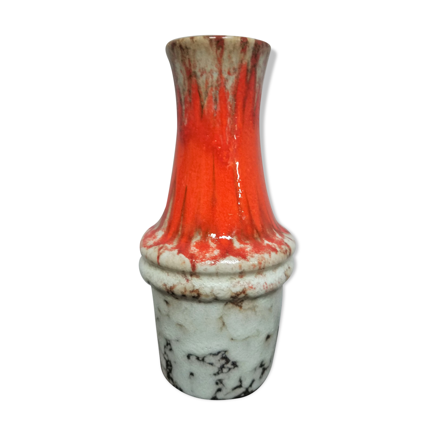 Vase Germany with casting glaze