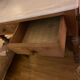 Bathroom cabinet in oak and antique marble