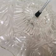Lampe suspendue de cuisine en verre transparent Farmhouse