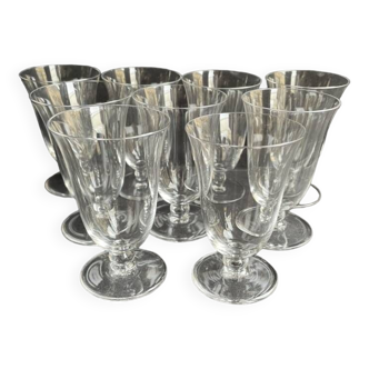 9 Baccarat wine glasses Meurcie service – Art Deco