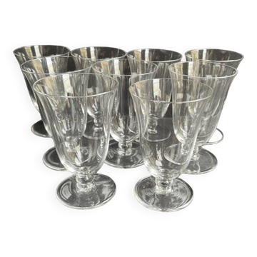 9 Baccarat wine glasses Meurcie service – Art Deco