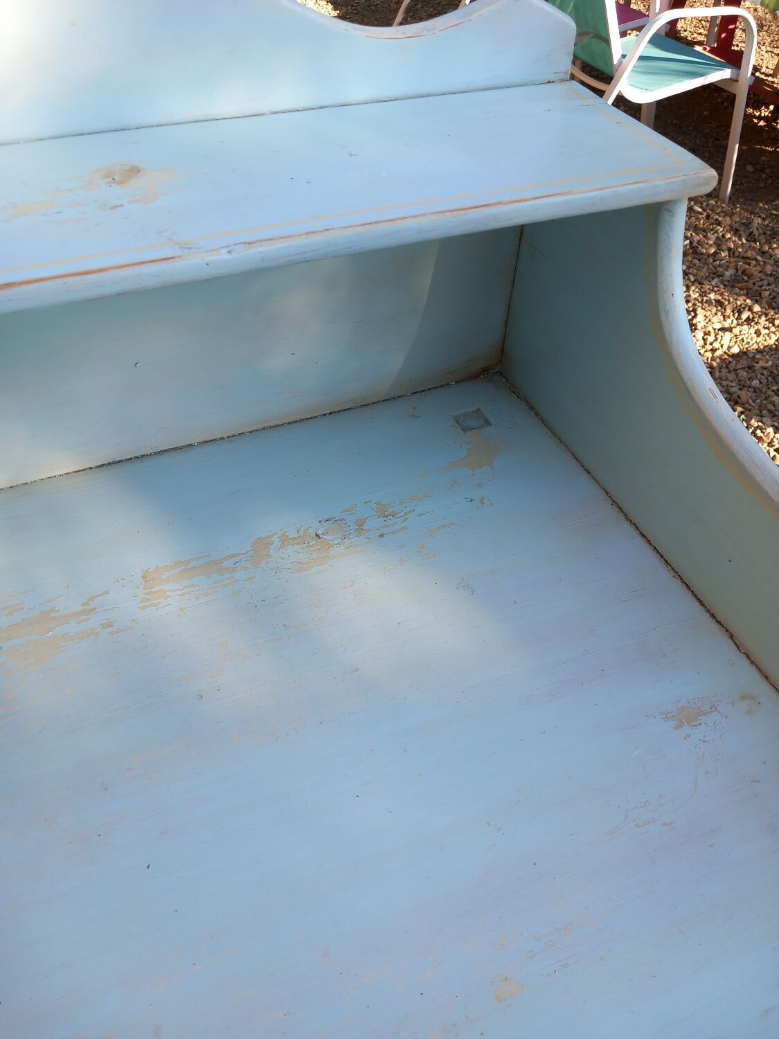 Table de toilette bois