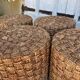 4 tabourets en bois et corde 1960