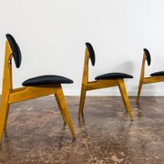 Set de 3 chaises par Juliusz Kędziorek 1960's