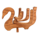 Folding wooden candle holder in the shape of a bird, 70s