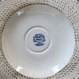 Vintage double-handled cup & saucer – Royal Tudor “Bouquet” blue