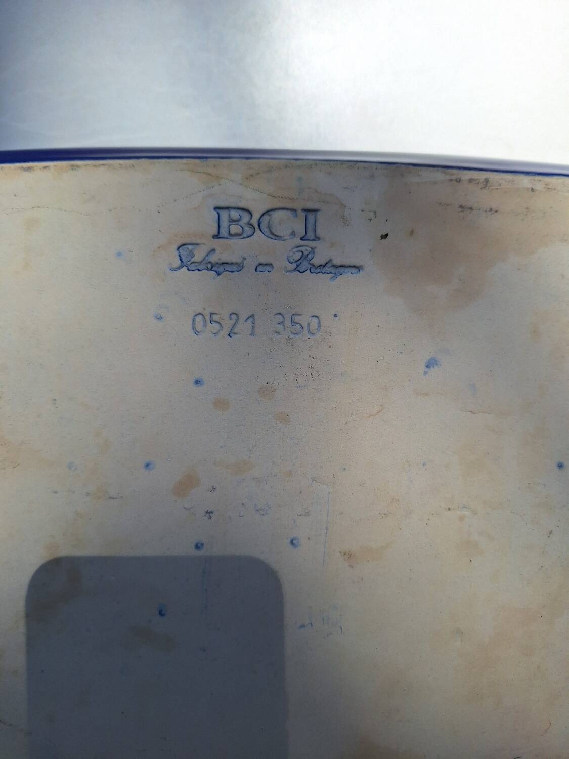 Indigo blue ceramic dish