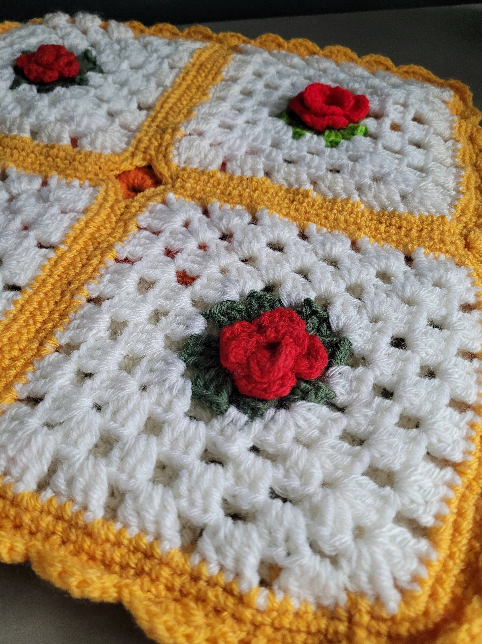 Crochet cushion cover 35x35