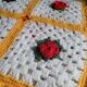 Crochet cushion cover 35x35