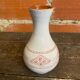Old vase for sale white ceramic engraved rose vintage #d674