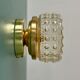Vintage glass moulded globe wall/ceiling light.