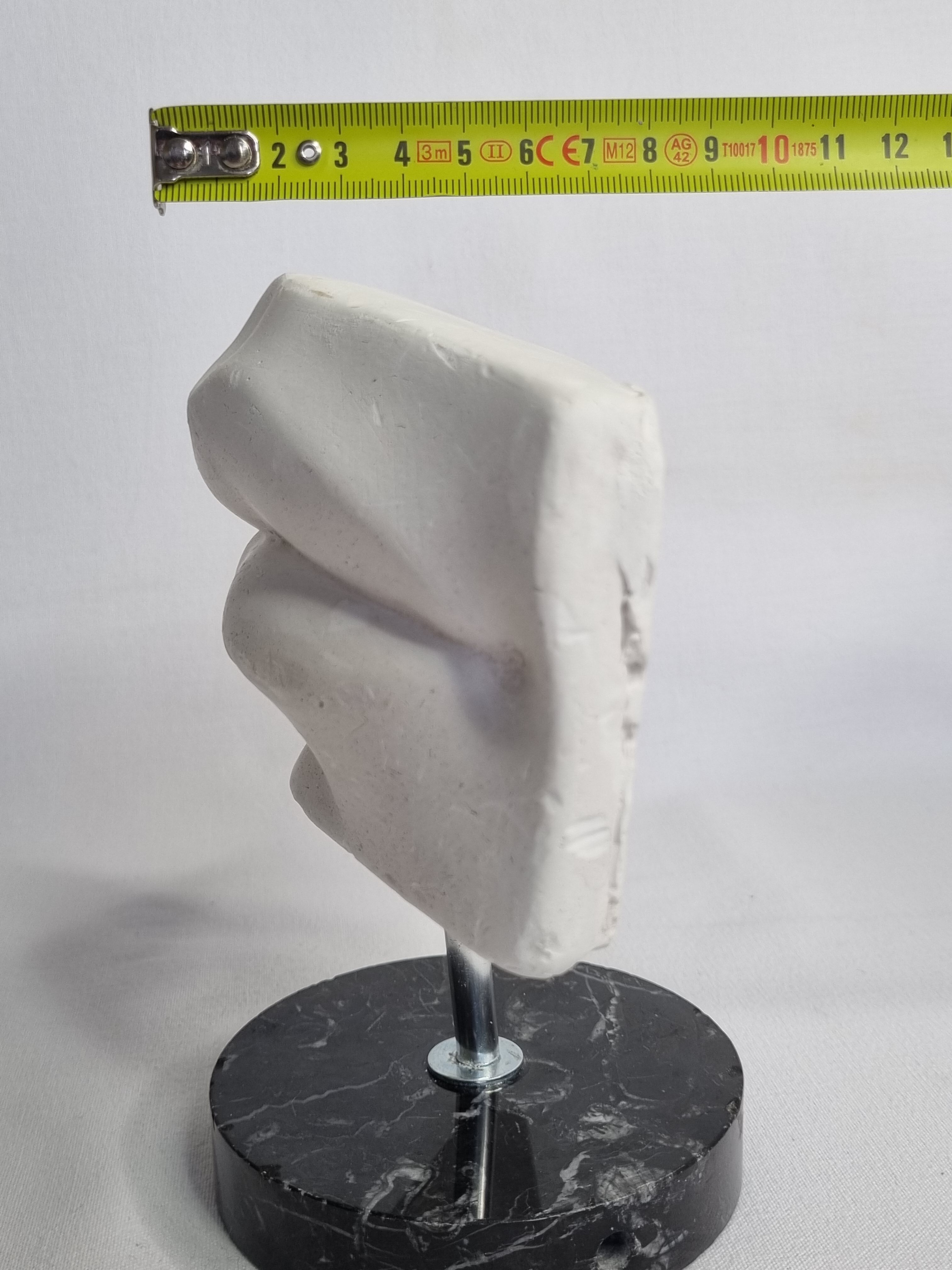 Lips of Michelangelo's "David", after Brucciani, on base, 17 cm