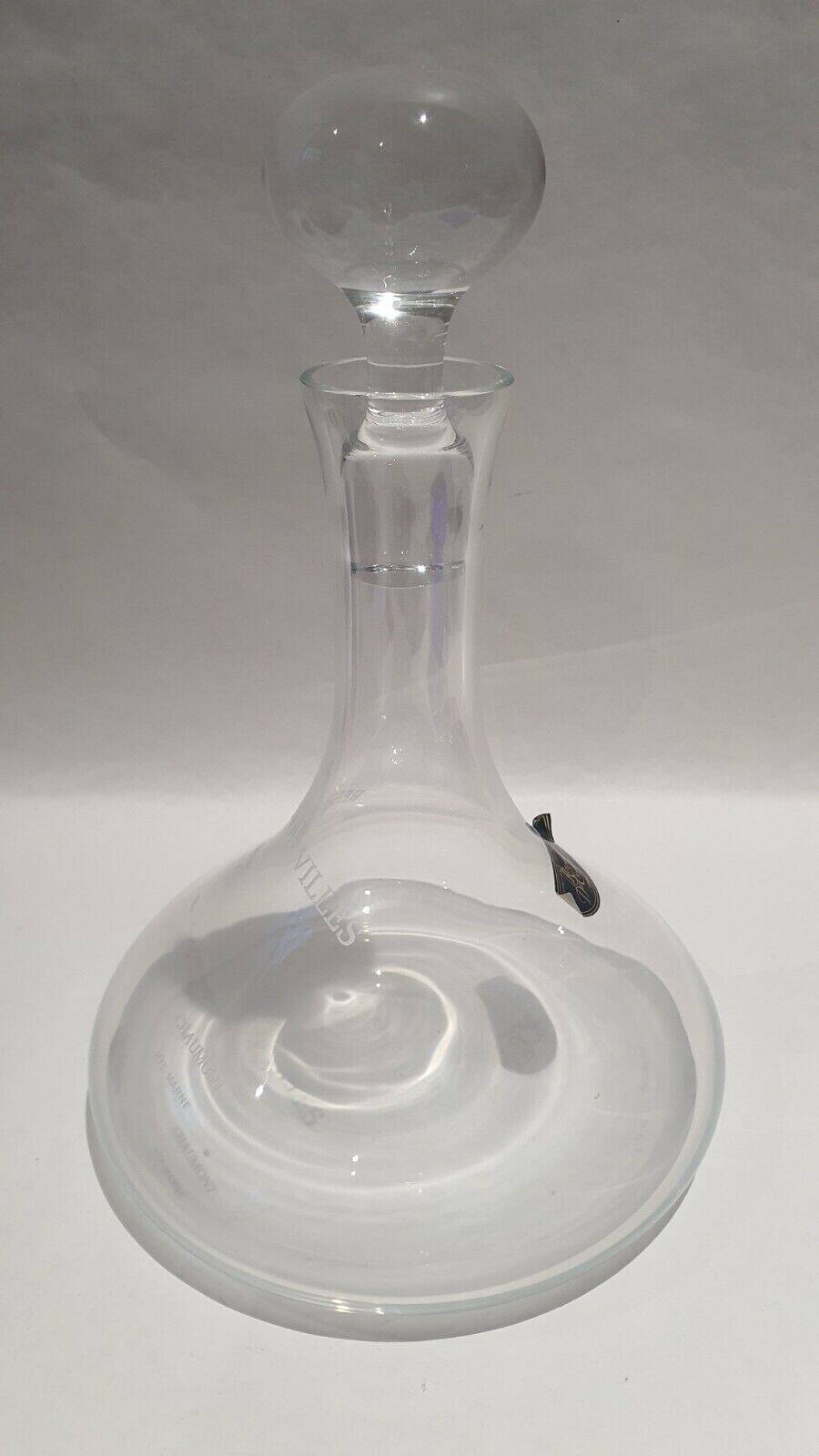 Crystal decanter carafe royales de champagne réseau de villes sens troyes ...