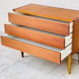 Minimalist teak chest of drawers