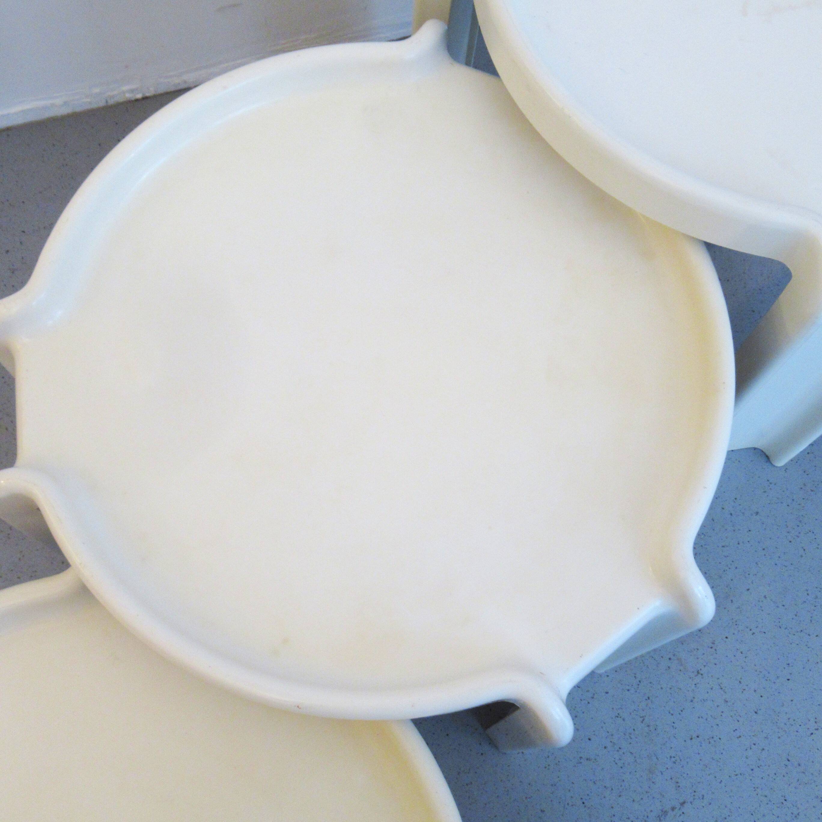 Three Giotto Stoppino Kartell nesting tables from the 60s