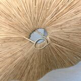 Parasol hanging raffia flower cup