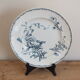 Old round dish in Terre de Fer Lunéville KG Marguerite