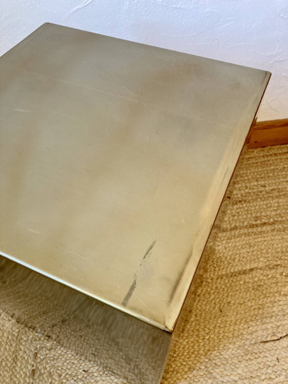 Electro-galvanised metal seat. Pharrell Williams / Vuitton parade, 2024.