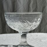 Set of 9 vintage ice cream cups with fruit patterns
