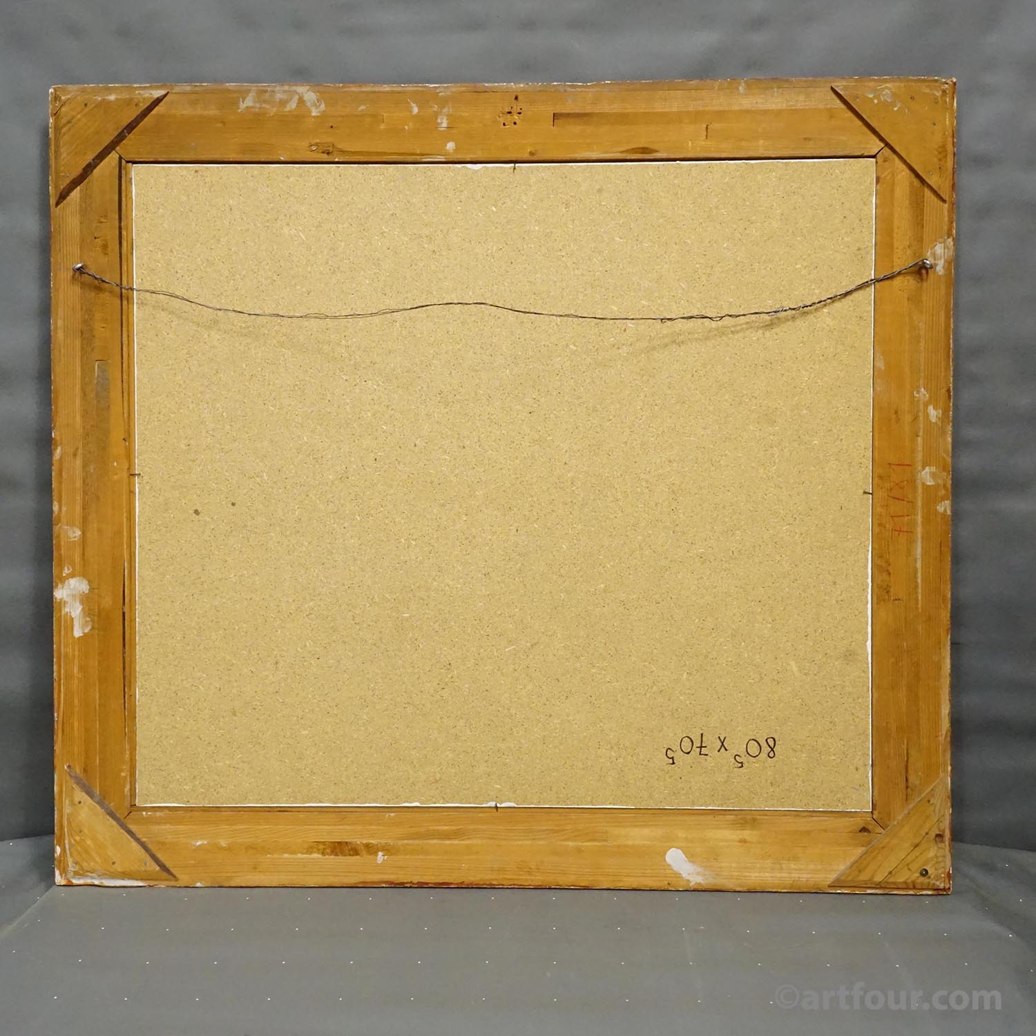 Oil painting by Alexander Michael – Mountain Chalets, 1980