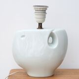 Lampe forme libre en porcelaine de Virebent années 70