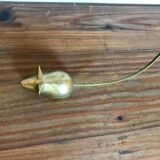 Vintage brass mouse