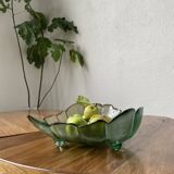 Tinted glass “leaf” dish