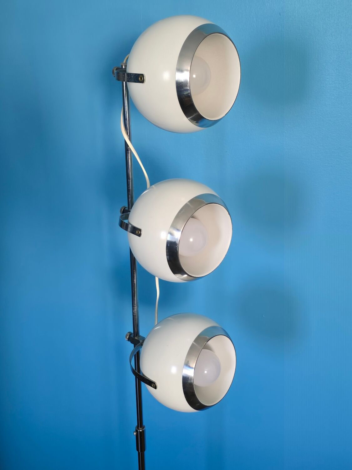 1970s eyeball floor lamp in the style of Gino Sarfatti