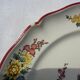 4 flat plates in Villeroy & Boch earthenware model flowers of Montclair diam 25 cm