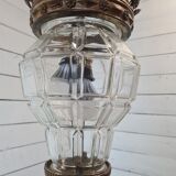 Lantern with fleur-de-lys crown in bronze 19th