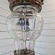 Lantern with fleur-de-lys crown in bronze 19th