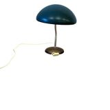 Vintage turquoise metal desk lamp / table lamp