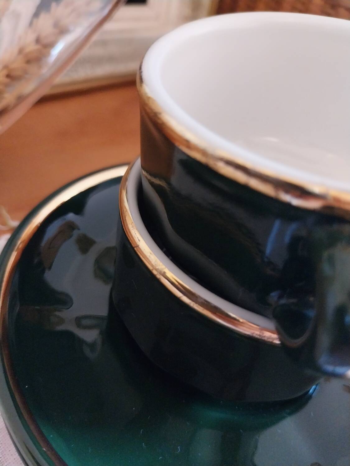 Parisian bistro cups, Chauvigny porcelain
