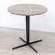 Refurbished round table TACCHINI Split Ø70 brown marble second choice
