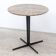 Refurbished round table TACCHINI Split Ø70 brown marble second choice