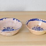 Antique Handmade Terracotta Ceramic Lebrillos Bowls Fajalauza, Granada Spain XIX