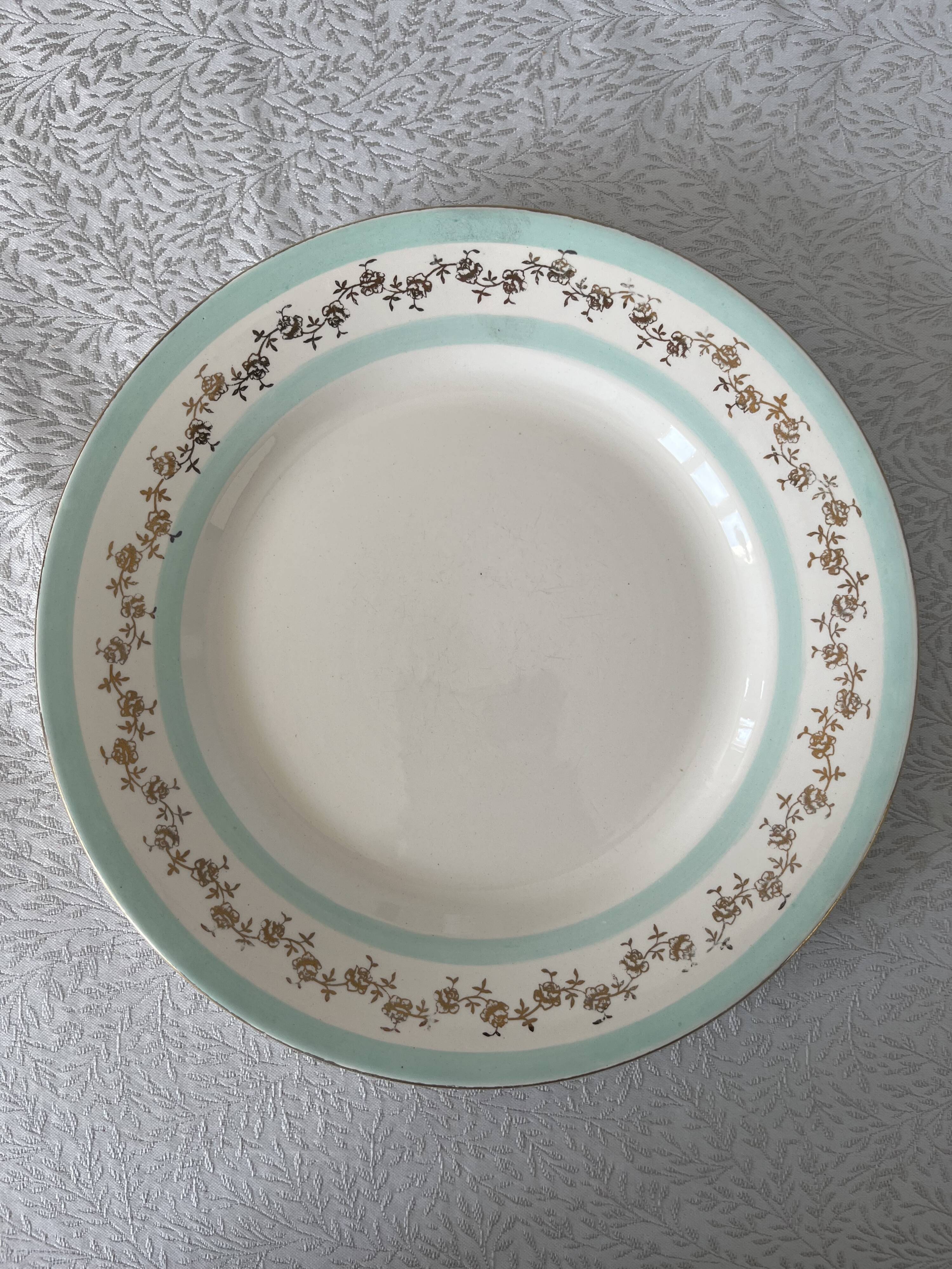 9 assiettes Digoin service Biarritz