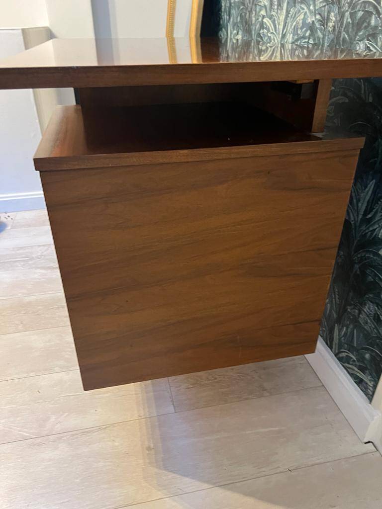 Pierre Paulin CM 172 desk in oak and metal from the 1950s