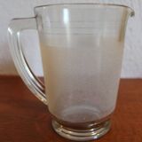Set of 12 vintage 1950s granita glasses and pitcher
