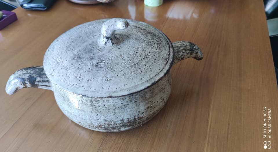 Ceramic soup tureen from Vallauris, circa 1960