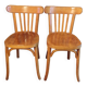 Paire de chaises de bistrot Baumann vintage