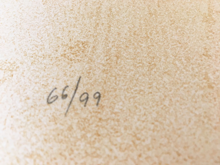 Wifredo LAM, El ultimo viaje del buque fantasma - 7, 1976. Original lithograph signed