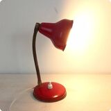Lampe de table années 50, rouge.