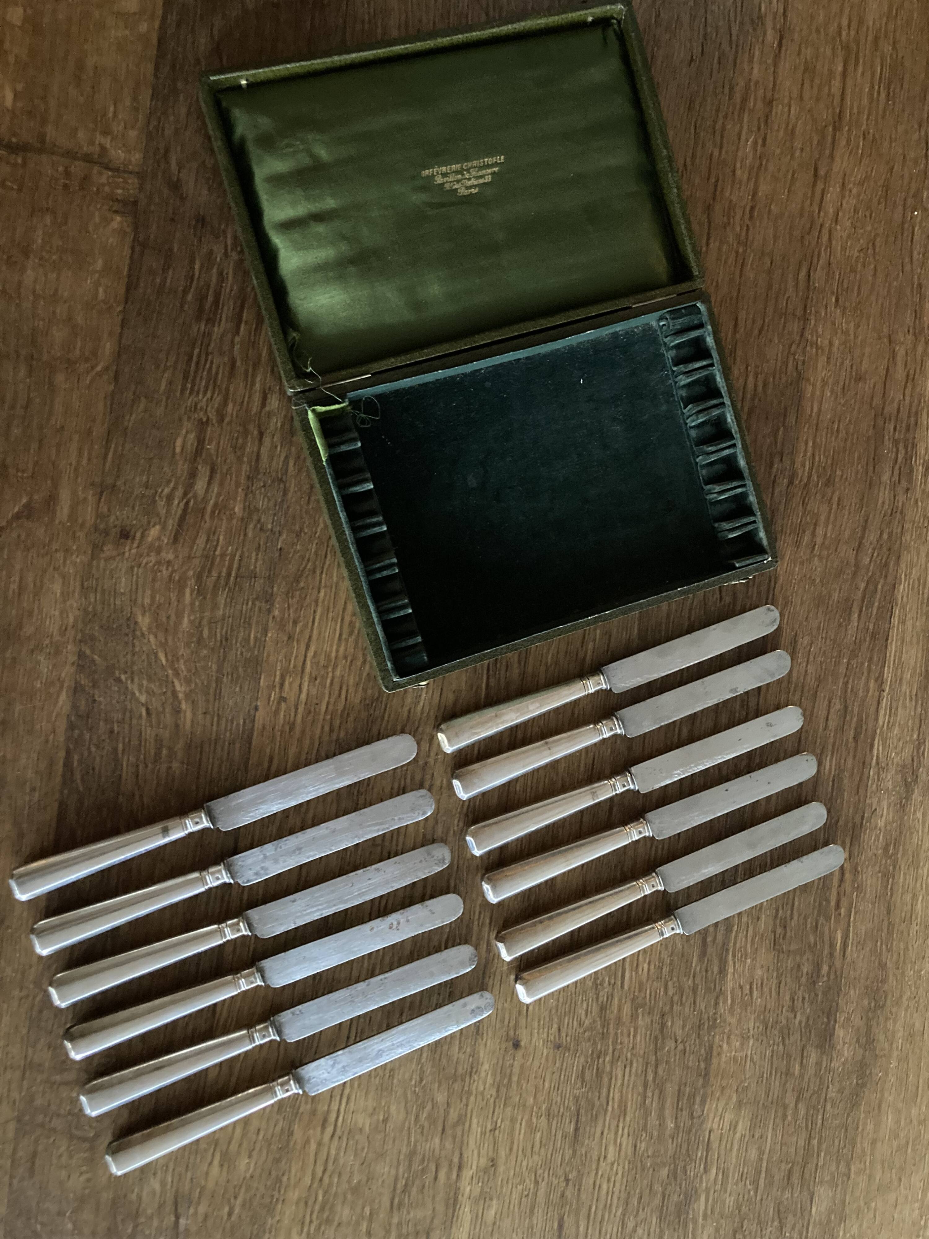 Christofle silverware knife