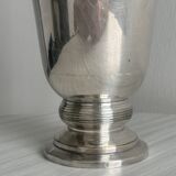 Antique shiny metal vase