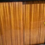 Vitrine en acajou verni 1960/70