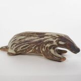 Small ceramic skunk sculpture by Tremar Pottery, United Kingdom