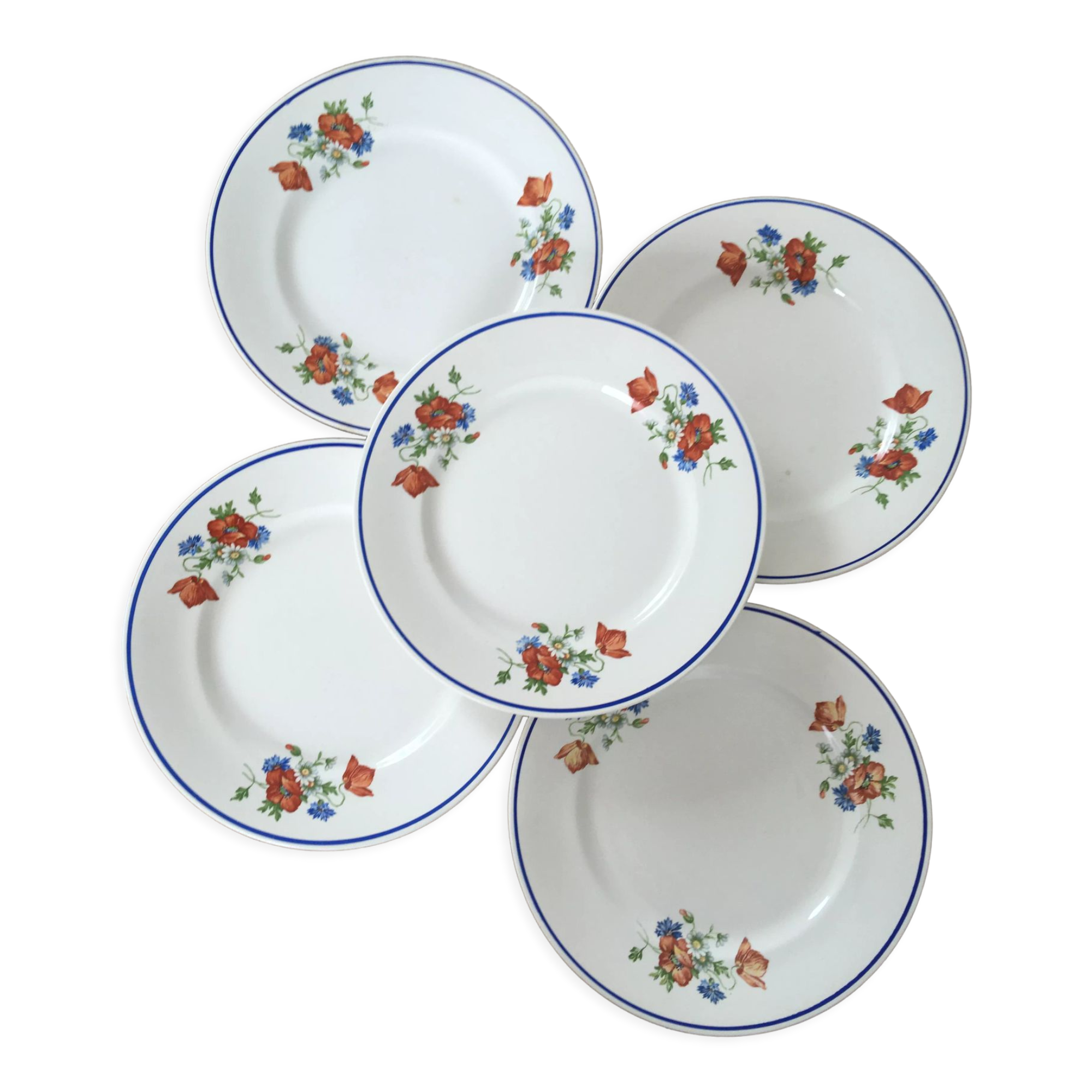 Salins floral dessert plates